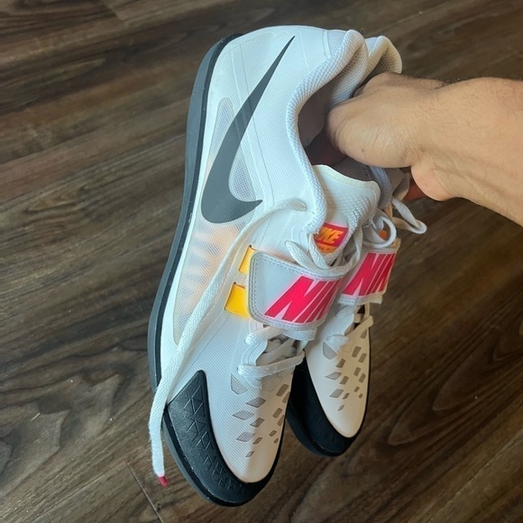 Nike Zoom Rival SD 2 “White Hyper Pink Orange” Men’s Size 12 Throwing Shoes - Picture 7 of 13